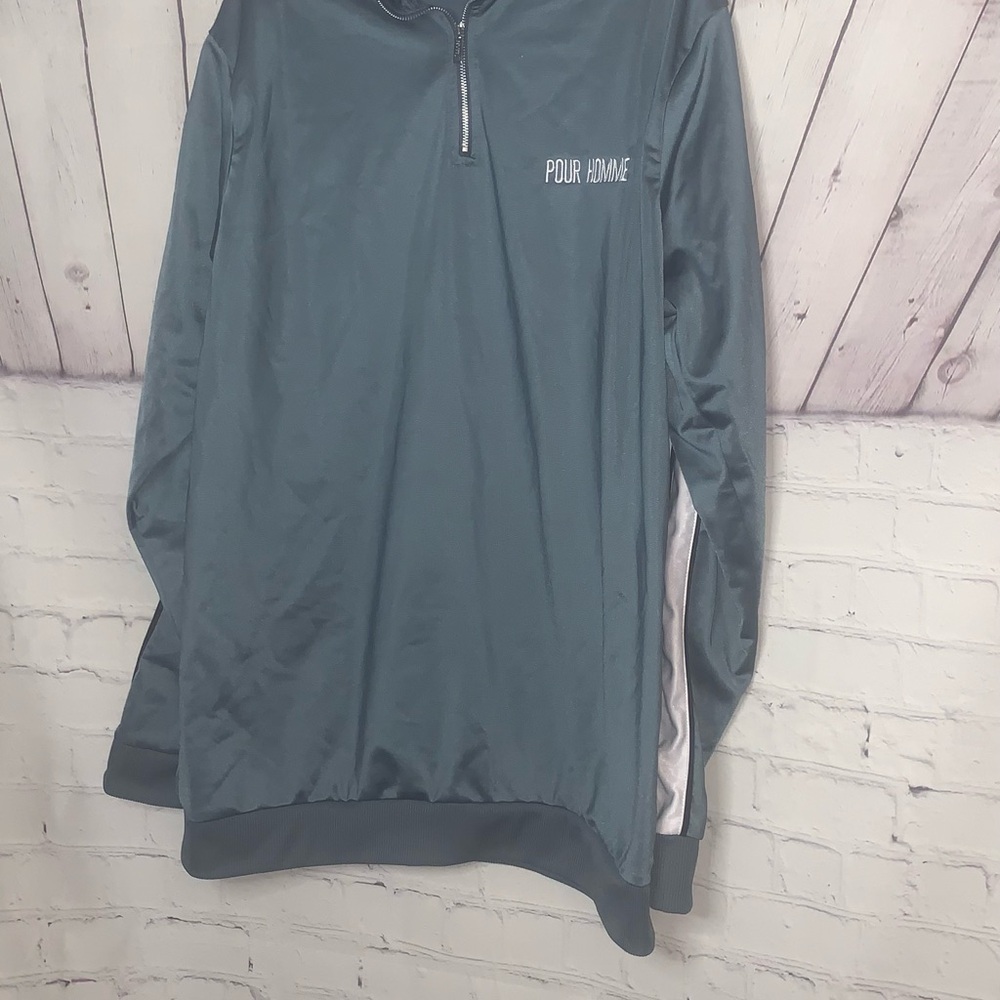 Boohoo Teal Zip-Up Jacket